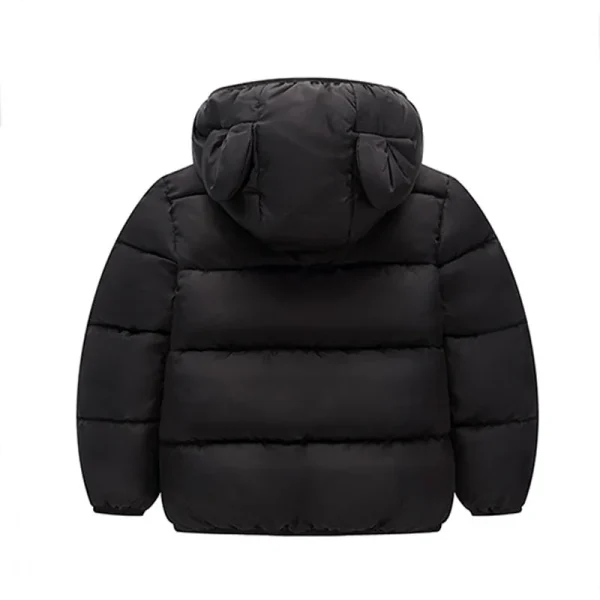 1-3 Years Winter Coat Kids - 3D Ear Hooded Down Padded Jacket & Parka for Boys & Girls - Image 4