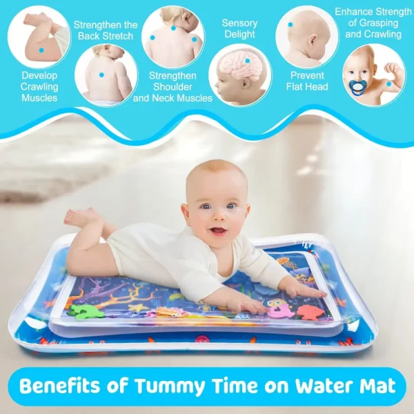 Water Mat for Girls – Inflatable Water Play Mat for Babies and Toddlers (3 to 12 Months) - Image 2