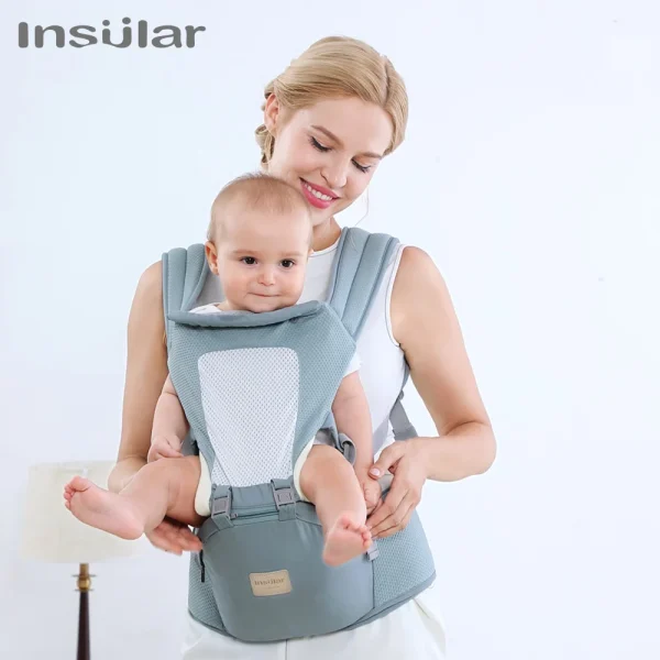 Insular Baby Carrier – Front-Facing Hipseat Ergonomic Sling for Newborns & Toddlers (Up to 20kg)