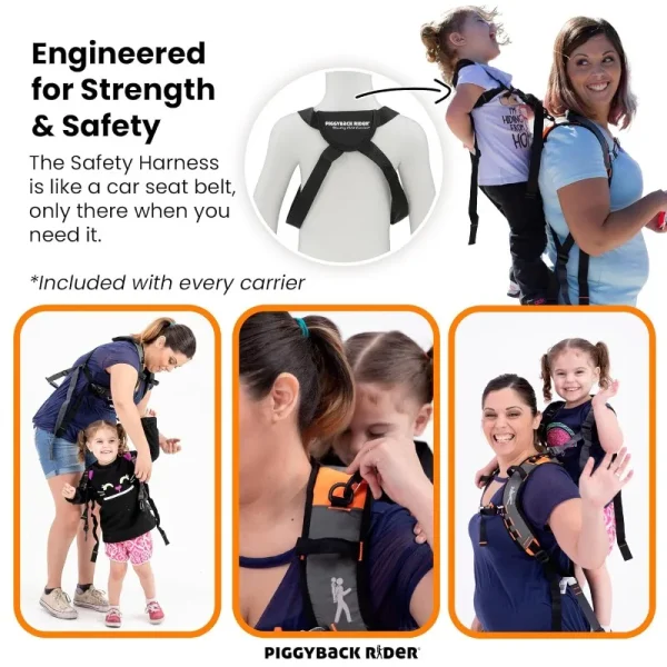 Piggyback Scout Toddler Carrier Backpack – 2-Piece Standing Carrier with Child Safety Harness for Hiking & Travel - Image 2