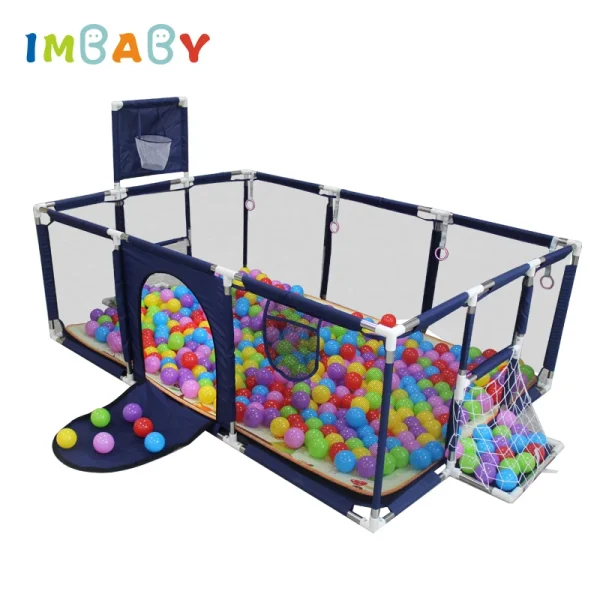 IMBABY Baby Playpen for Indoor Activities – Football & Basketball Parks, Baby Safety Barriers, Playground Fence - Image 5