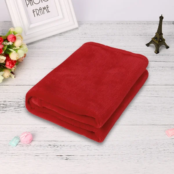 50x70cm Fashion Solid Soft Throw Kids Blanket Warm Coral Plaid Blankets Flannel Newborn Bedding Blankets Baby Blanket Flannel - Image 11