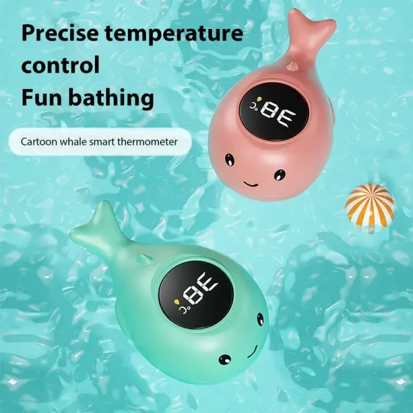 Waterproof Baby Bathtub Thermometer – Floating LED Water Temperature Toy with Sensor Technology - Image 2