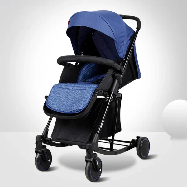 Baby Stroller with One-Hand Fold & Adjustable Canopy - Image 9