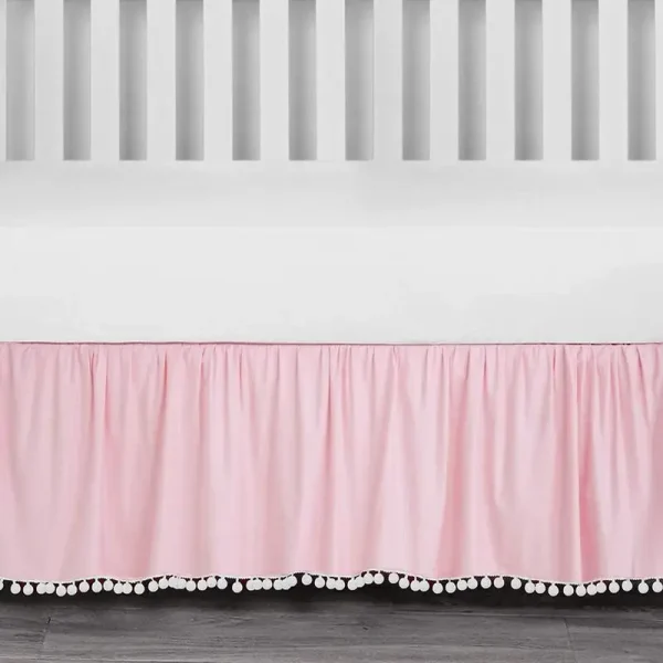 Mini Crib Skirt – Soft Nursery Bedding Skirt for Baby Cribs (28” x 52”) - Image 3