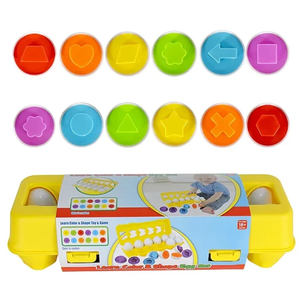 Baby Learning Educational Toy Smart Egg Toy Games Shape Matching Sorters Toys Montessori Eggs Toys For Kids Children - Image 6