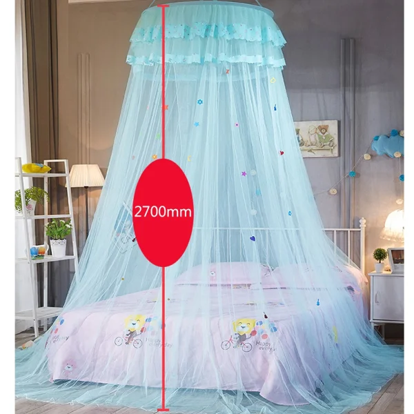 Dome Hanging Mosquito Net – Lace Bed Canopy for Kids’ Baby Bedding & Girls’ Room Decor - Image 4