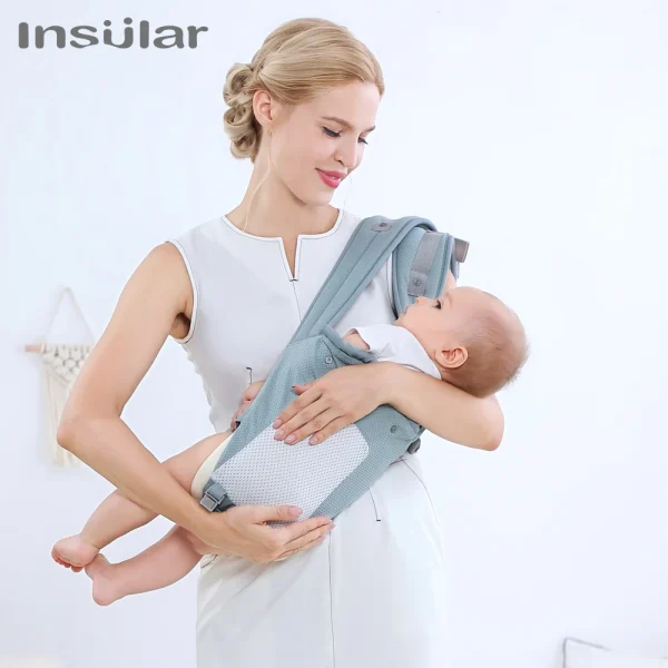 Insular Baby Carrier – Front-Facing Hipseat Ergonomic Sling for Newborns & Toddlers (Up to 20kg) - Image 3