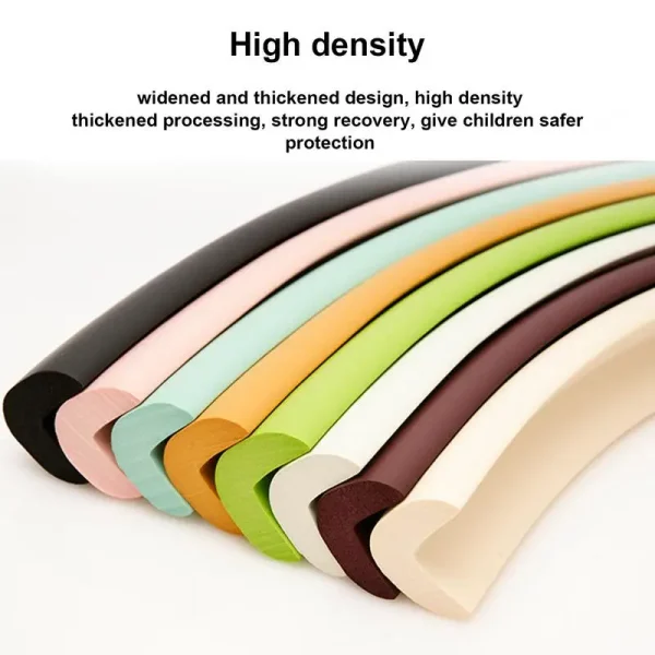 Edge Protector Strip 6.5 Ft Length Furniture Safety Guards Desk Edge Cushion Soft Bumper Strip For Table Fireplace Countertop