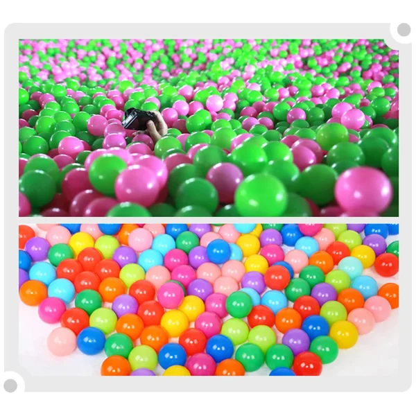 100PCS Outdoor Sport Balls – Colorful Soft Water Pool Ocean Wave Balls for Babies & Kids - Image 4