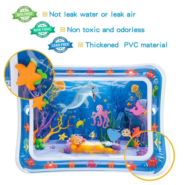 Water Mat for Girls – Inflatable Water Play Mat for Babies and Toddlers (3 to 12 Months) - Image 3