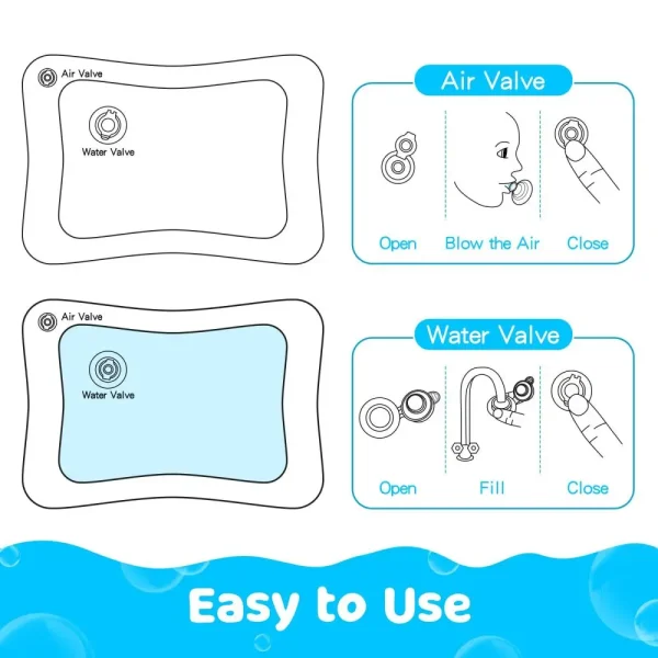 Water Mat for Girls – Inflatable Water Play Mat for Babies and Toddlers (3 to 12 Months) - Image 5