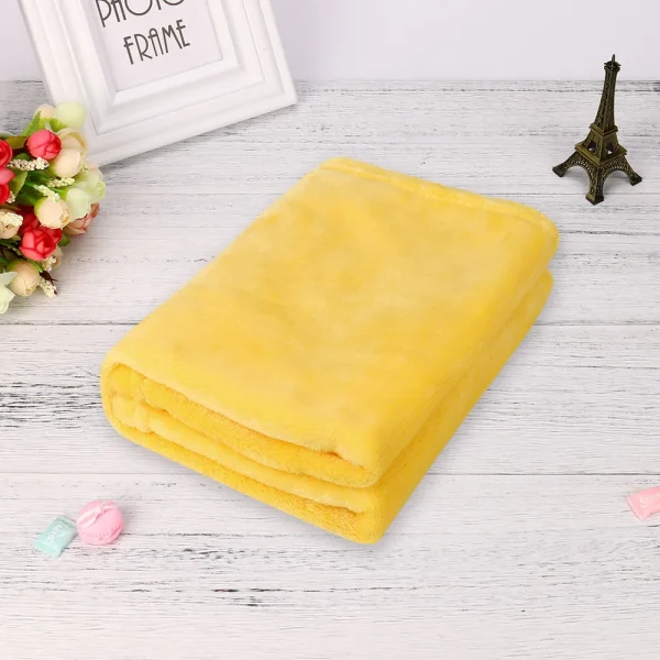 50x70cm Fashion Solid Soft Throw Kids Blanket Warm Coral Plaid Blankets Flannel Newborn Bedding Blankets Baby Blanket Flannel - Image 10