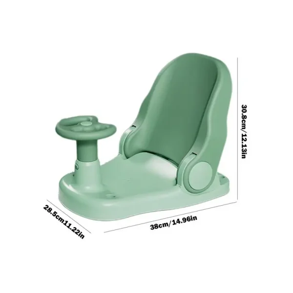 Toddler Bath Chair – Portable Baby Bath Support Seat with Adjustable Backrest and Non-Slip Suction Base - Image 6