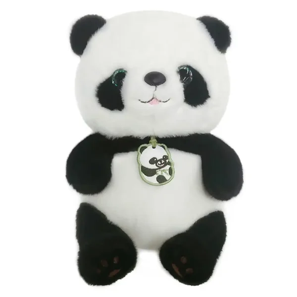 10in Cute Panda Plush Toys, Soft Cartoon Animal Panda Bear Stuffed Baby Doll, Kids Birthday Gifts - Image 2