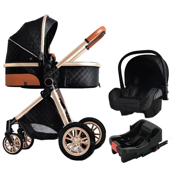 Luxury Portable Travel Pram 3-in-1 Baby Stroller High Landscape Baby Pushchair Newborn Stroller - Image 8