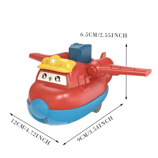 Press and Go Cars Airplane Toy Pull Back Friction Car Inertia Toys Montessori Early Education Crawling Toys New Year Gift - Image 7