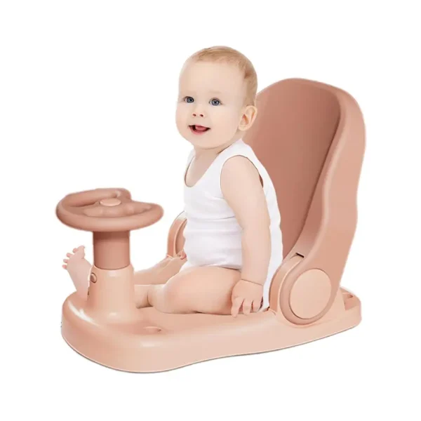 Toddler Bath Chair – Portable Baby Bath Support Seat with Adjustable Backrest and Non-Slip Suction Base - Image 8