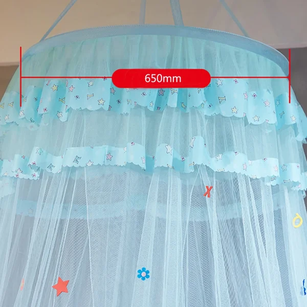 Dome Hanging Mosquito Net – Lace Bed Canopy for Kids’ Baby Bedding & Girls’ Room Decor - Image 5