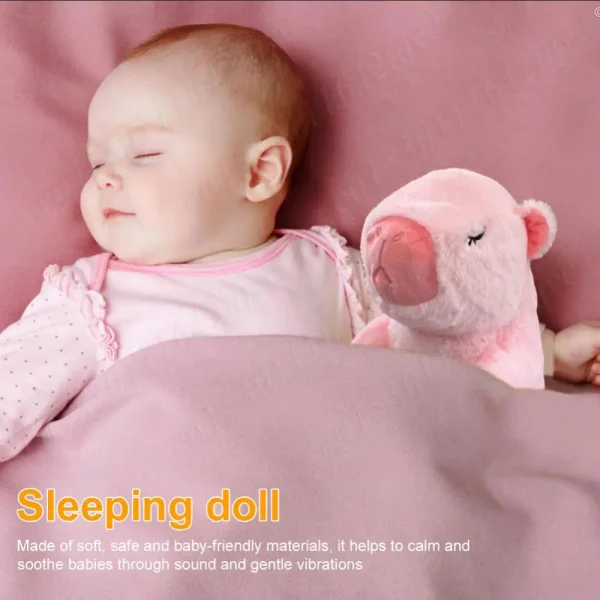 Baby Soothing Plush Toy – Breathing Bear & Sleep Companion with Music - Image 4