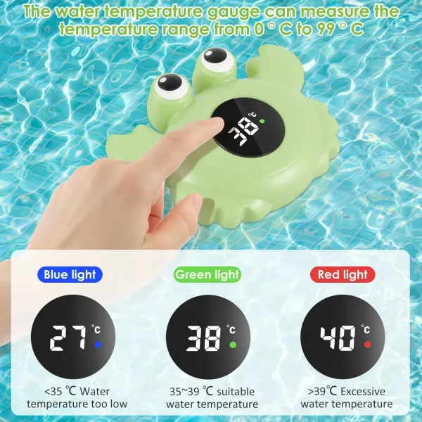 LED Baby Bath Thermometer – Floating Digital Water Thermometer for Infants & Newborns