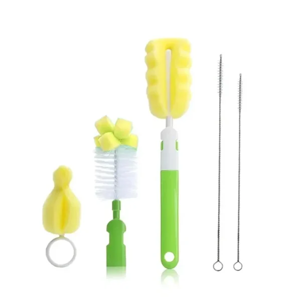 5PCS Baby Bottle Cleaning Brush Set – Nipple & Straw Cleaning Brushes - Image 8