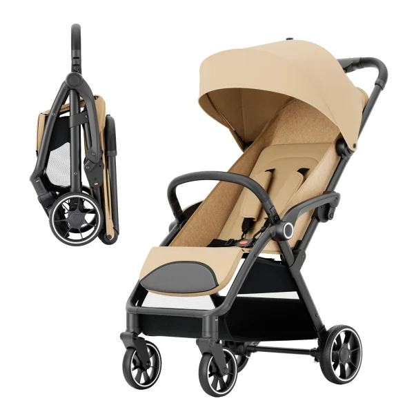 High View Portable Baby Stroller with 360° Swivel Seat – Lightweight & Compact - Image 8