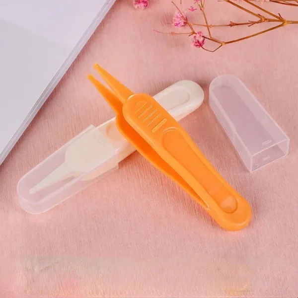 Baby Nose Cleaning Tweezers Infant Ear Nose Navel Clean Tool Safe Baby Dig Booger Clips Snot Removal Newborn Cleaning Supplies - Image 2