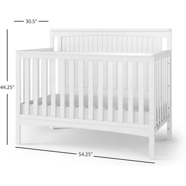 4-in-1 Convertible Crib – Baby Crib Converts to Day Bed, Toddler Bed, and Full-Size Bed - Image 6