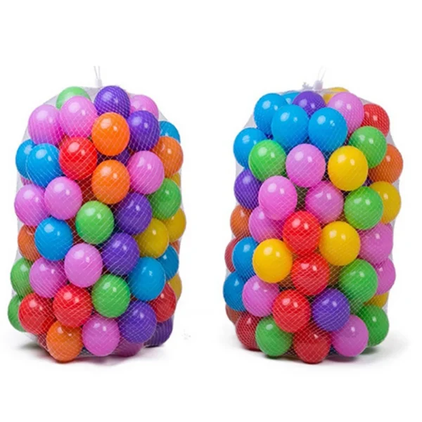 100PCS Outdoor Sport Balls – Colorful Soft Water Pool Ocean Wave Balls for Babies & Kids - Image 2