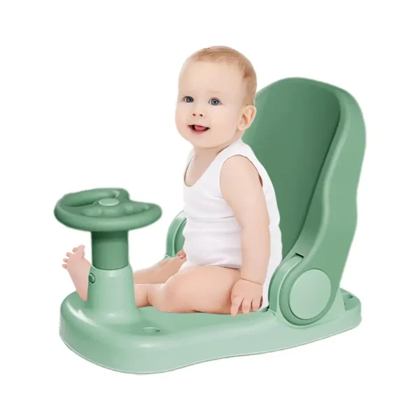 Toddler Bath Chair – Portable Baby Bath Support Seat with Adjustable Backrest and Non-Slip Suction Base - Image 7