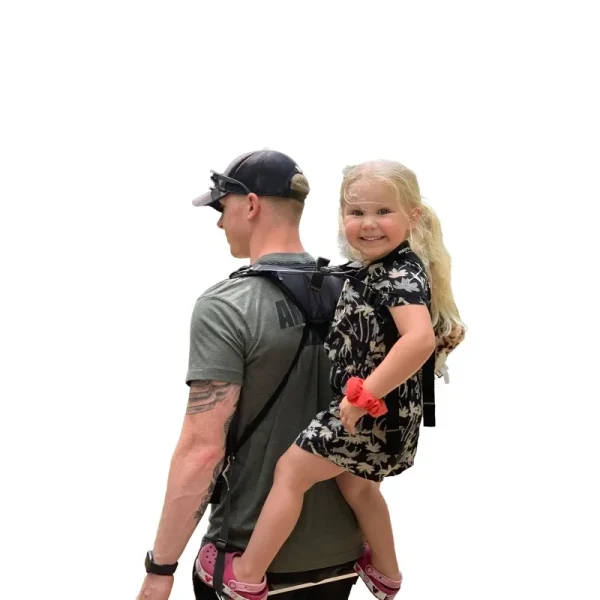 Piggyback Scout Toddler Carrier Backpack – 2-Piece Standing Carrier with Child Safety Harness for Hiking & Travel