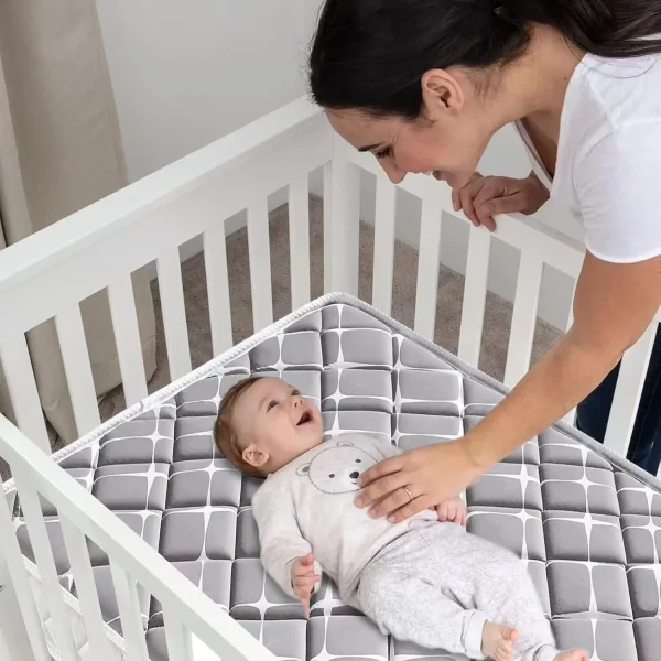 Dual-Sided Baby Crib Mattress and Toddler Mattress 52"  27.6" 5" - Breathable Firm Soft Fits Standard Cribs and - Image 3