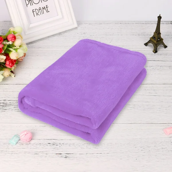 50x70cm Fashion Solid Soft Throw Kids Blanket Warm Coral Plaid Blankets Flannel Newborn Bedding Blankets Baby Blanket Flannel - Image 7