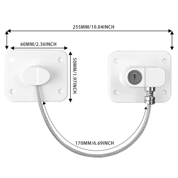 Child Proof Cabinet Locks – Baby Safety Locks for Refrigerator, Ovens, Drawers, and Cabinets - Image 6