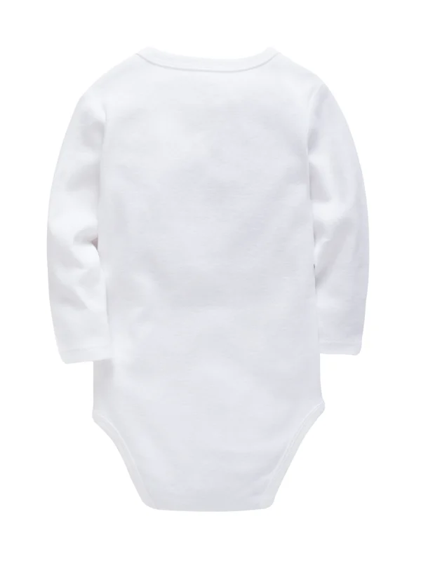 3 Pcs Baby Bodysuits Long Sleeve Infant Comfy Cotton Bodysuit Basic Undershirt Baby Boys and Girls One Piece Onesies Clothing - Image 2