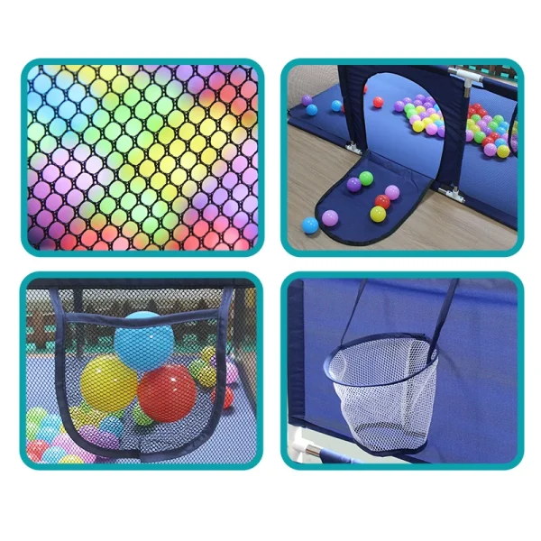 IMBABY Baby Playpen for Indoor Activities – Football & Basketball Parks, Baby Safety Barriers, Playground Fence - Image 2