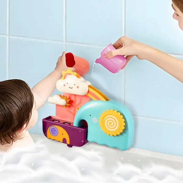 Cute Cloud Water Slide Bath Toys – Floating & Interactive Squirting Toys for Babies and Toddlers - Image 2