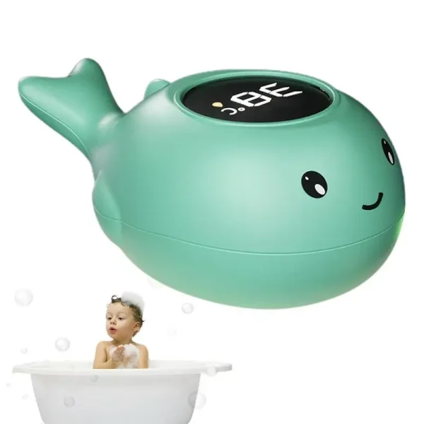 Waterproof Baby Bathtub Thermometer – Floating LED Water Temperature Toy with Sensor Technology