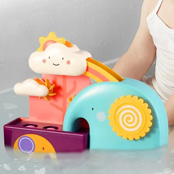 Cute Cloud Water Slide Bath Toys – Floating & Interactive Squirting Toys for Babies and Toddlers - Image 3