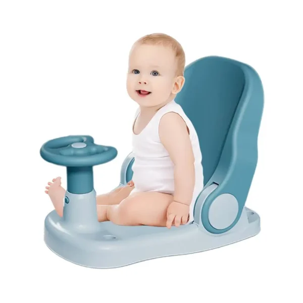 Toddler Bath Chair – Portable Baby Bath Support Seat with Adjustable Backrest and Non-Slip Suction Base - Image 9