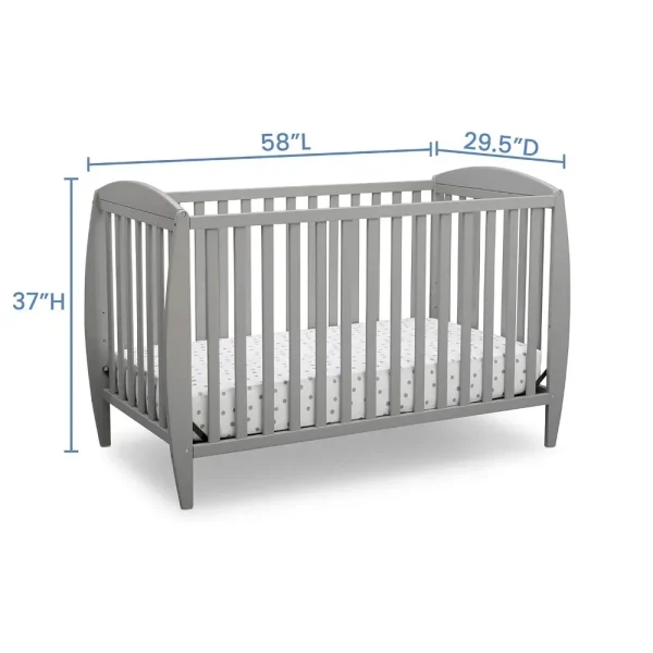 4-in-1 Convertible Baby Crib, Easy to Assemble, Sustainable New Zealand Wood, Convertible - Image 5