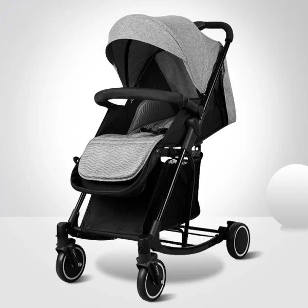 Baby Stroller with One-Hand Fold & Adjustable Canopy - Image 8