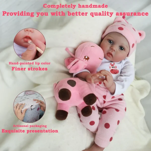 22-Inch Reborn Baby Doll – Realistic Newborn Soft Vinyl Doll Toy for Kids Age 3+ - Image 5