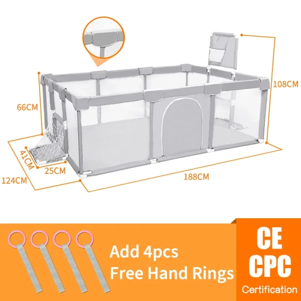 PANGDUBE Baby Playpen for Children – Baby Playground for 6 Months to 6 Years Old Kids - Image 7