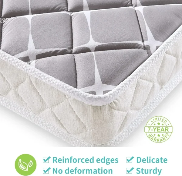 Dual-Sided Baby Crib Mattress and Toddler Mattress 52"  27.6" 5" - Breathable Firm Soft Fits Standard Cribs and - Image 4