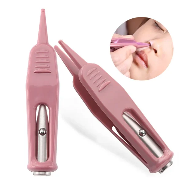 Baby Flashlight Tweezer – Safe Booger, Ear, Nose, and Navel Cleaning Forceps for Infants - Image 2