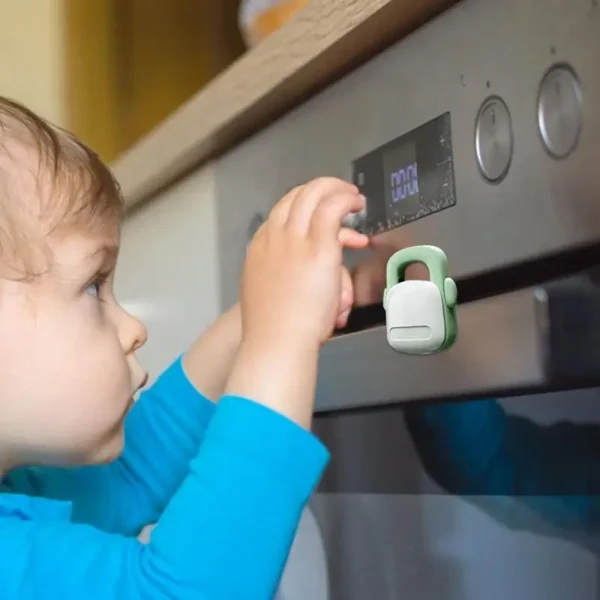 Oven Baby Proofing Door Locks – 4X Heat-Resistant Child Safety Locks for Ovens, Dishwashers, and Refrigerators